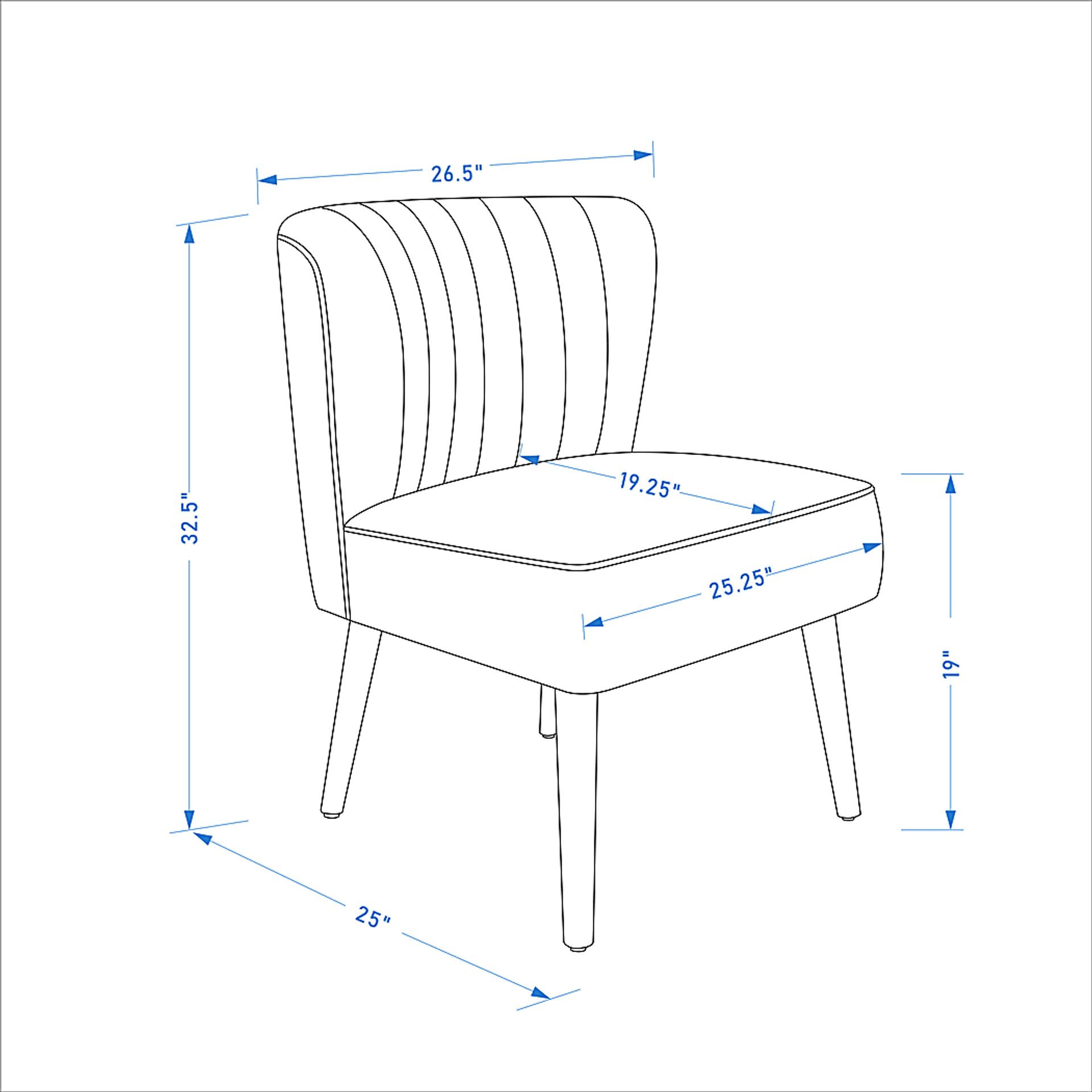 Glebe White Accent Chair - Image 8
