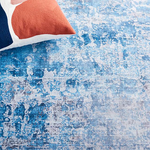Gledaya Gray/Blue 8' x 10' Rug - Thumbnail - Image 6