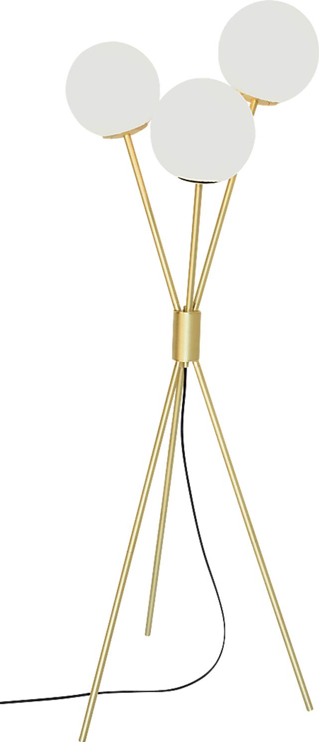 Glen Haven Court Gold Floor Lamp - Thumbnail - Image 1