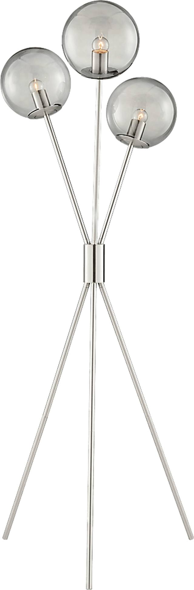Glen Haven Court Nickel Floor Lamp - Thumbnail - Image 1