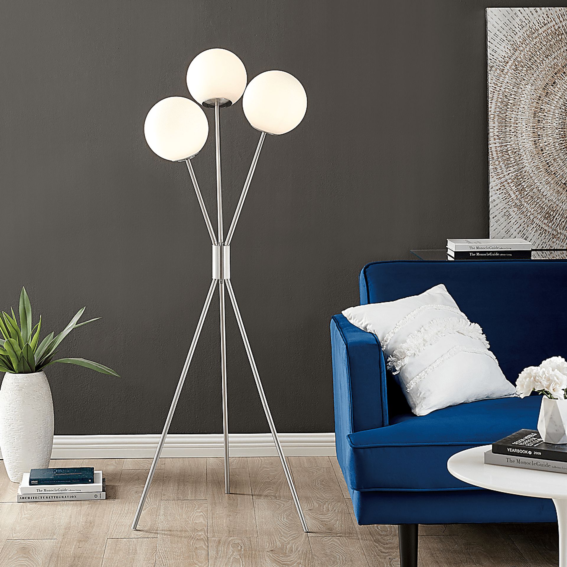 Glen Haven Court Silver Floor Lamp - Image 3