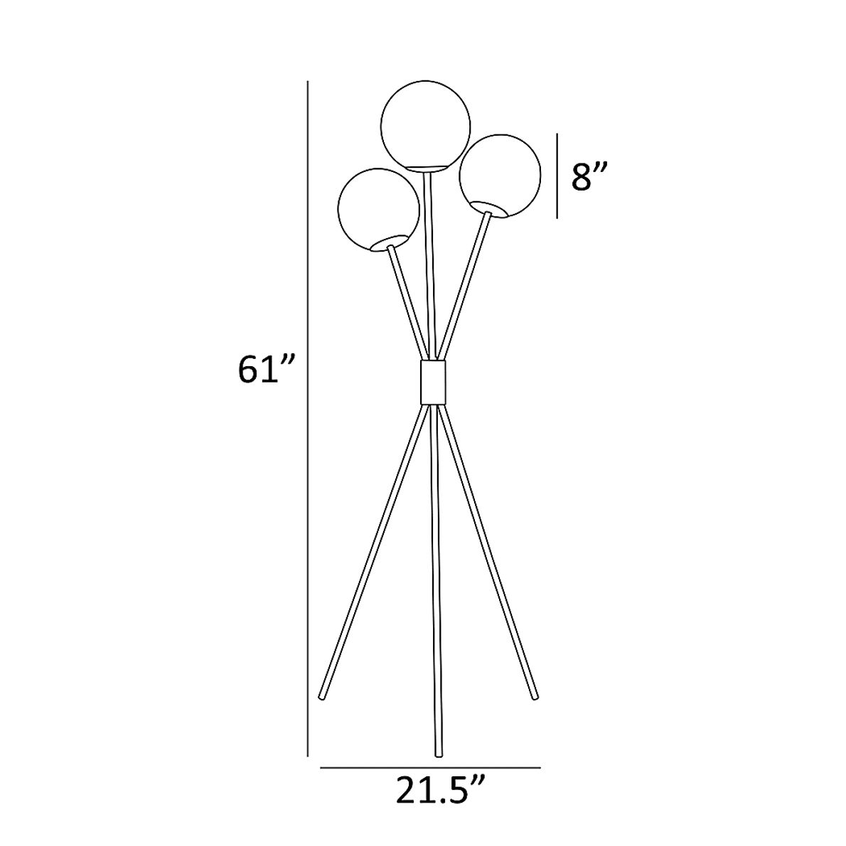 Glen Haven Court Silver Floor Lamp