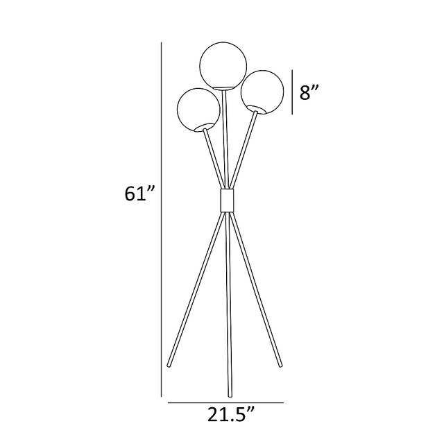 Glen Haven Court Silver Floor Lamp - Thumbnail - Image 4