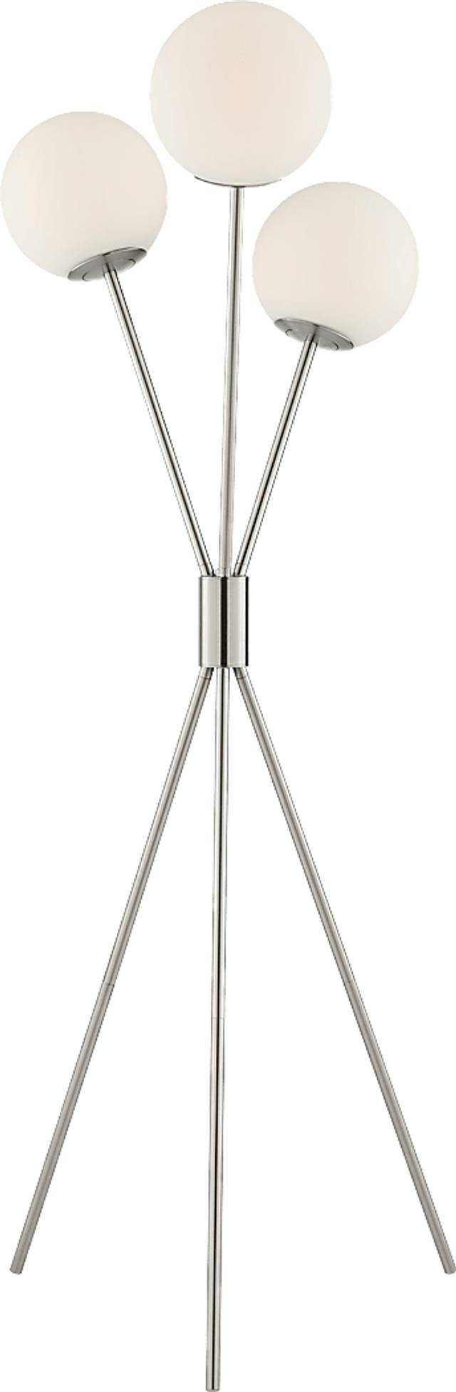 Glen Haven Court Silver Floor Lamp - Thumbnail - Image 1