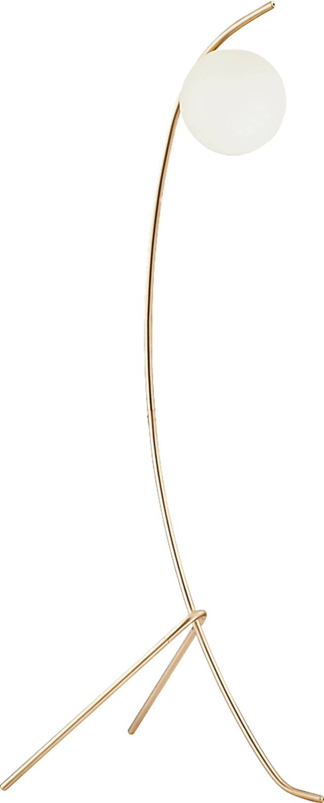 Glen Haven Place Gold Floor Lamp - Thumbnail - Image 1