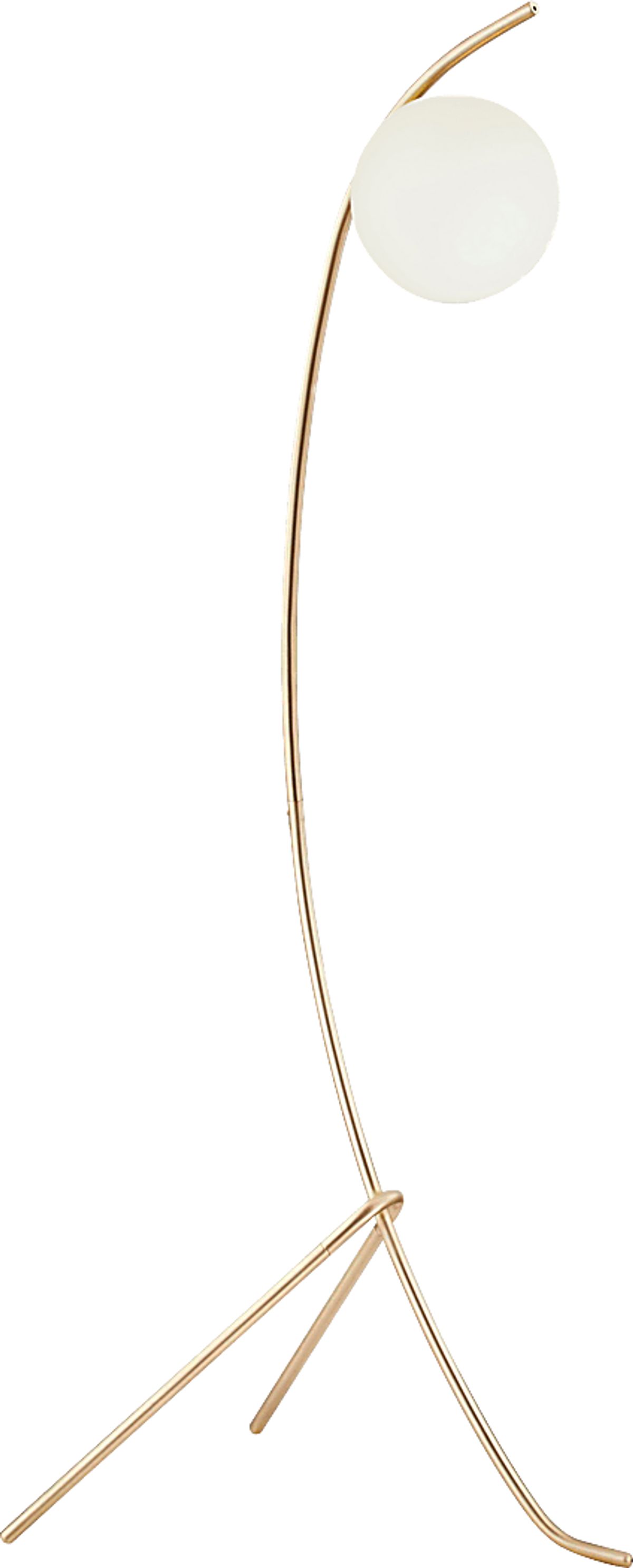 Glen Haven Place Gold Yellow Floor Lamp | Rooms to Go