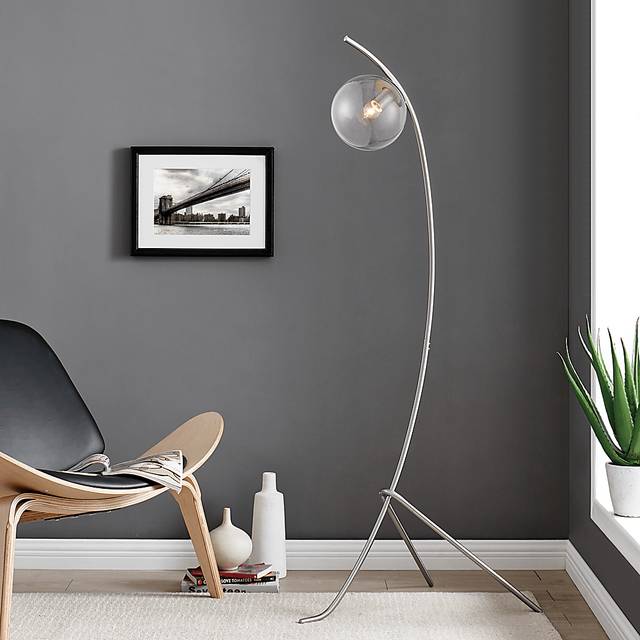 Glen Haven Place Nickel Floor Lamp - Thumbnail - Image 3