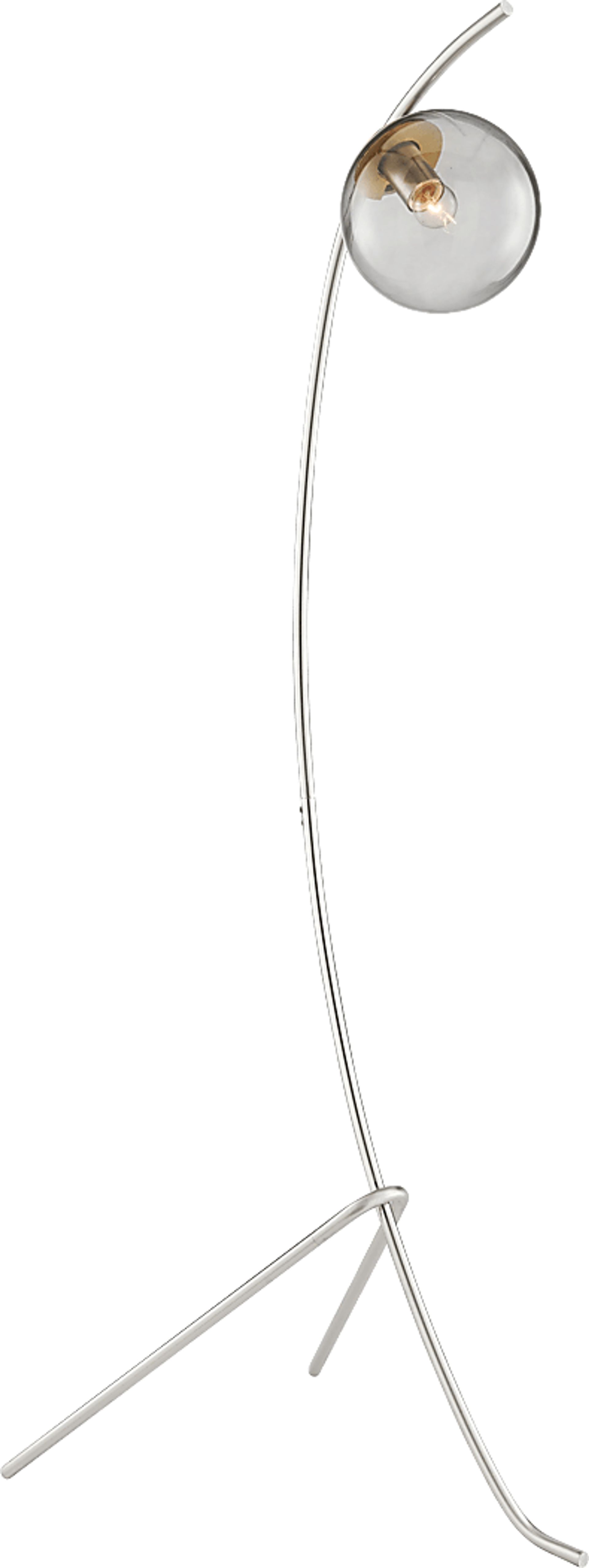 Glen Haven Place Nickel Floor Lamp - Image 1