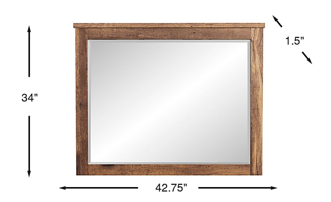 Glen Oaks Brown Mirror
