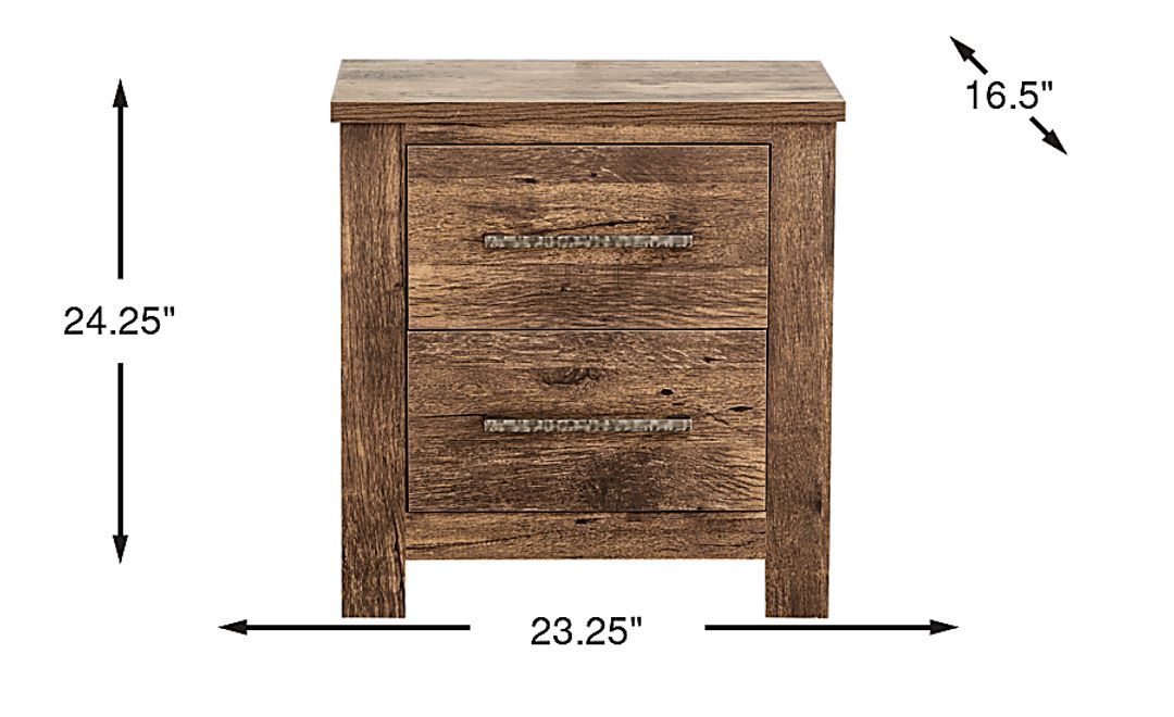 Glen Oaks Brown Nightstand