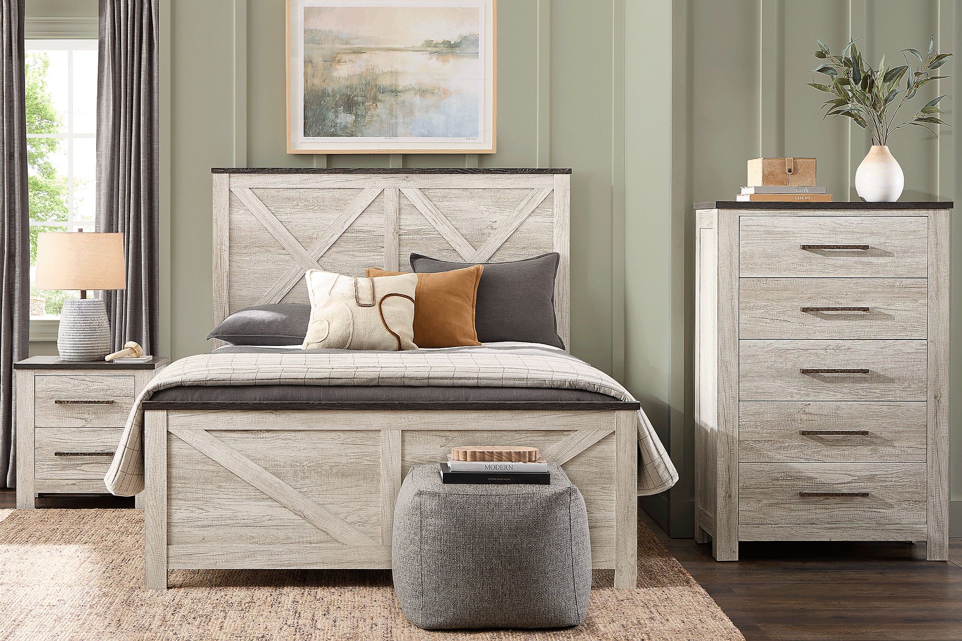 Glen Oaks White Nightstand - Image 2