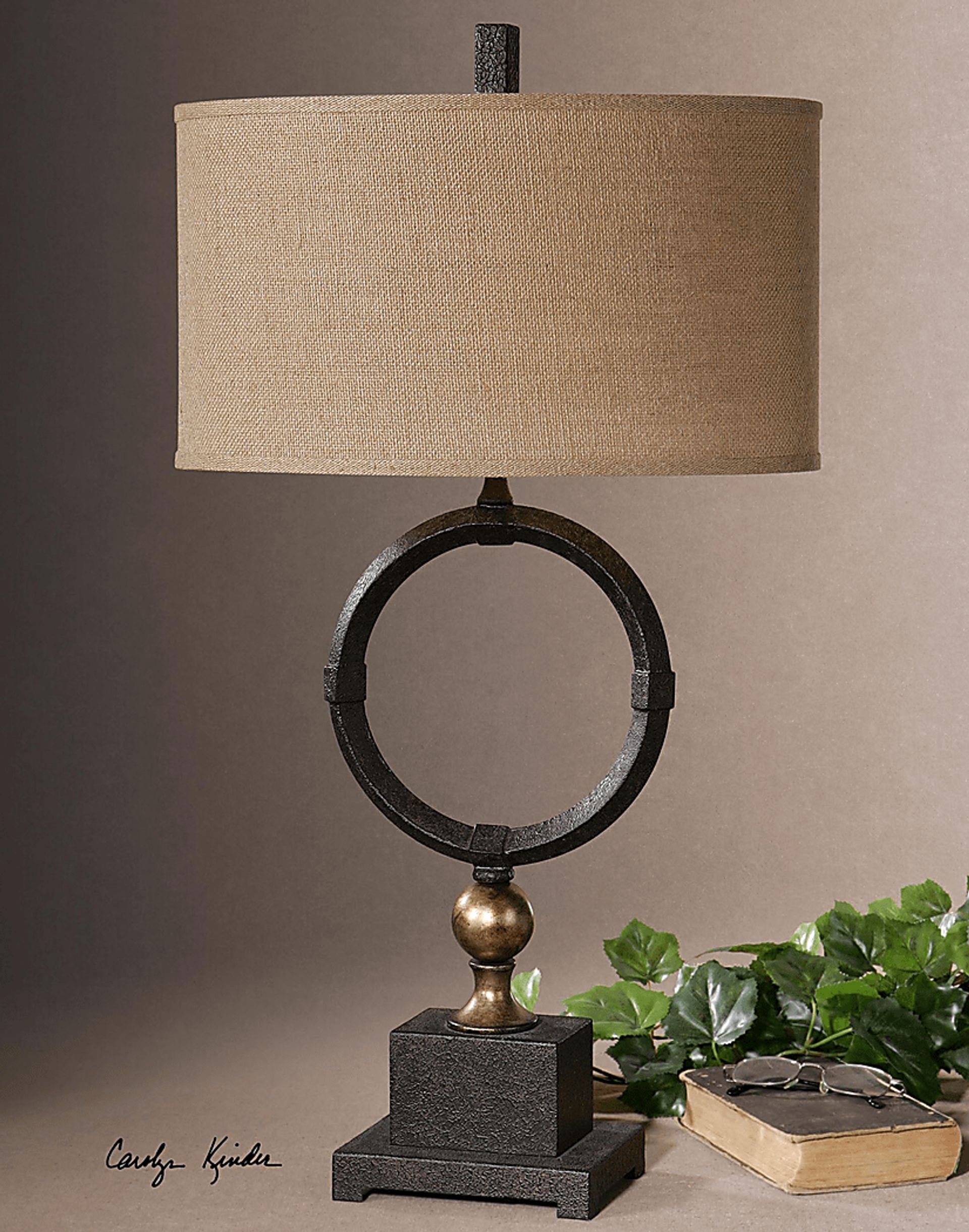 Glen Wick Black Lamp - Image 2