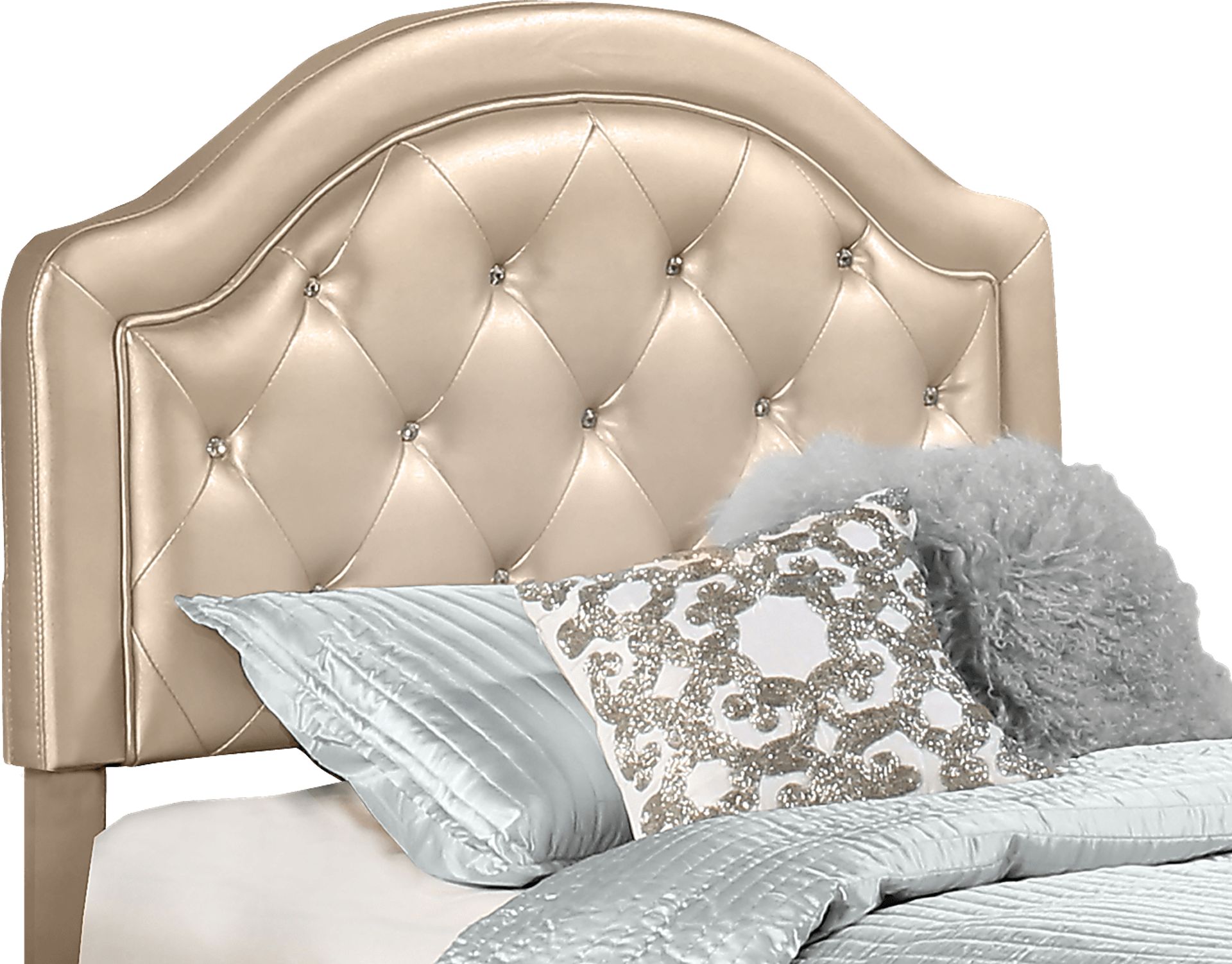 Glenarbor Champagne Full Upholstered Headboard - Image 1