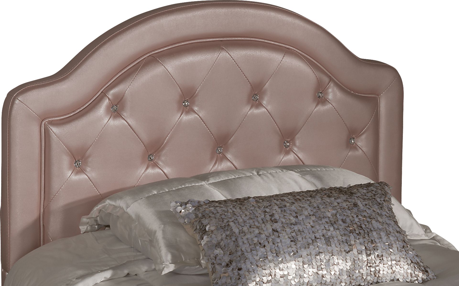 Glenarbor Pink Full Upholstered Headboard - Image 1