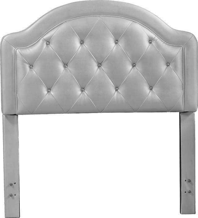 Glenarbor Silver Twin Upholstered Headboard - Thumbnail - Image 4