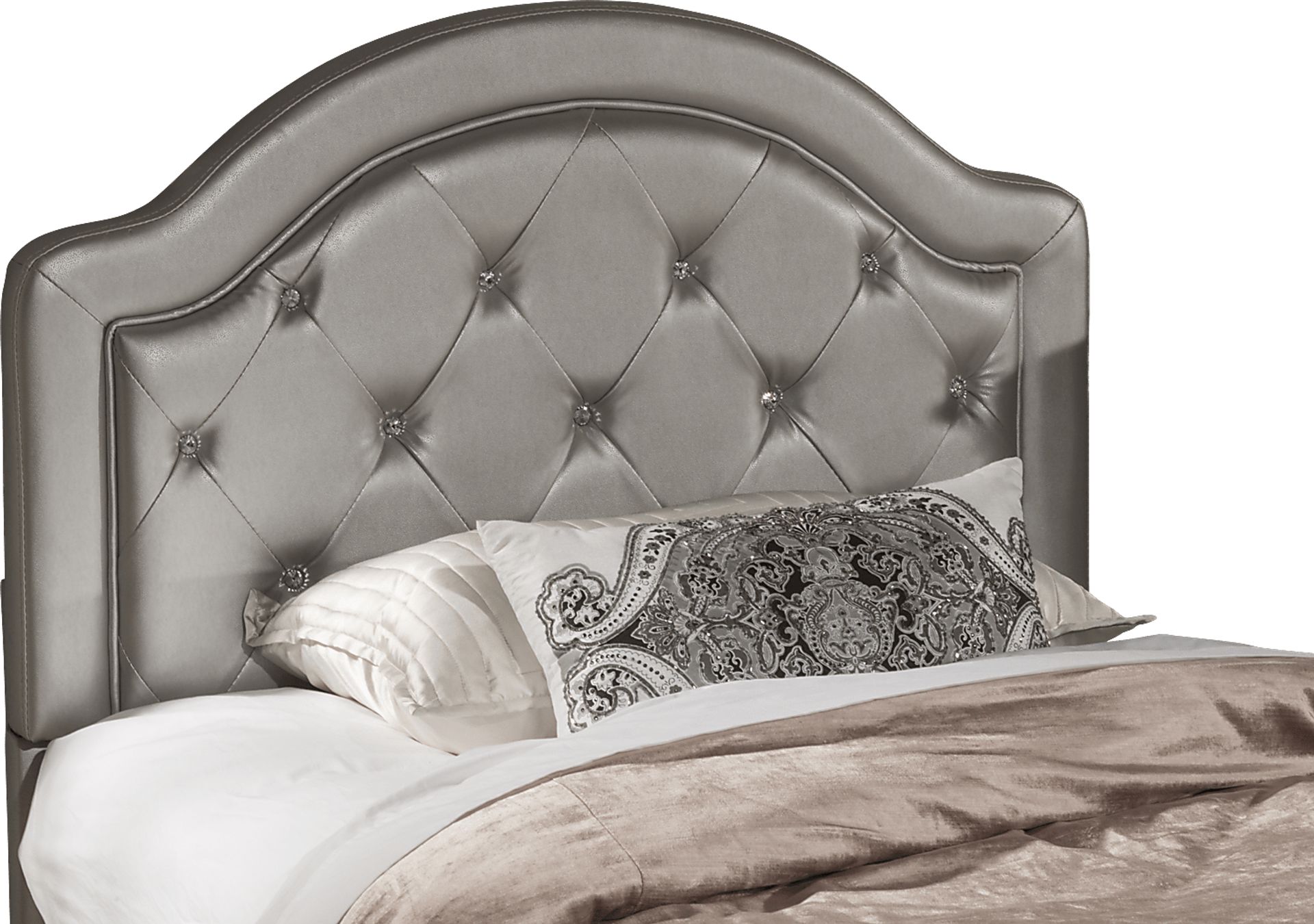 Glenarbor Silver Twin Upholstered Headboard - Image 1