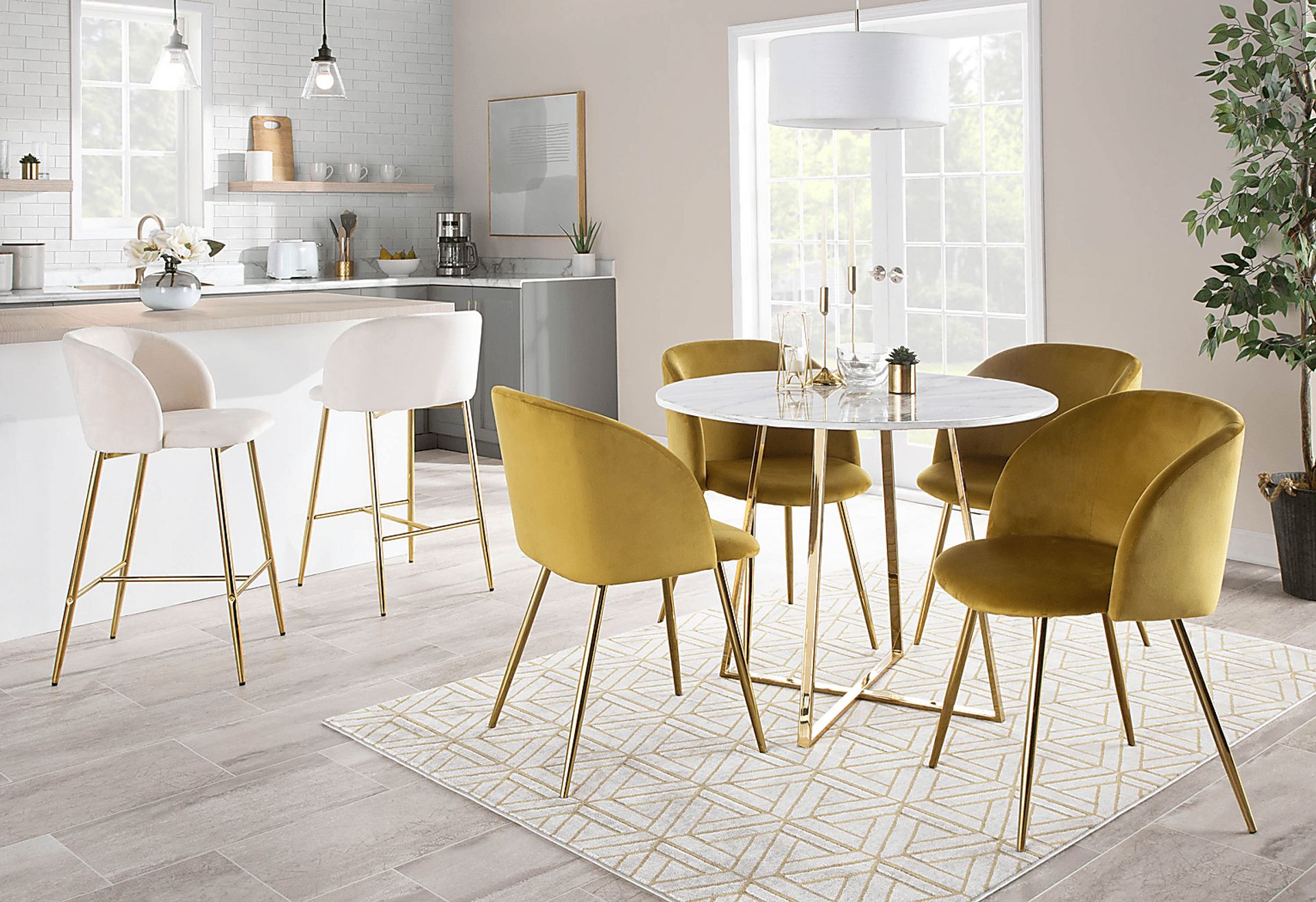 Glenburnie Yellow Side Chair, Set of 2 - Image 11