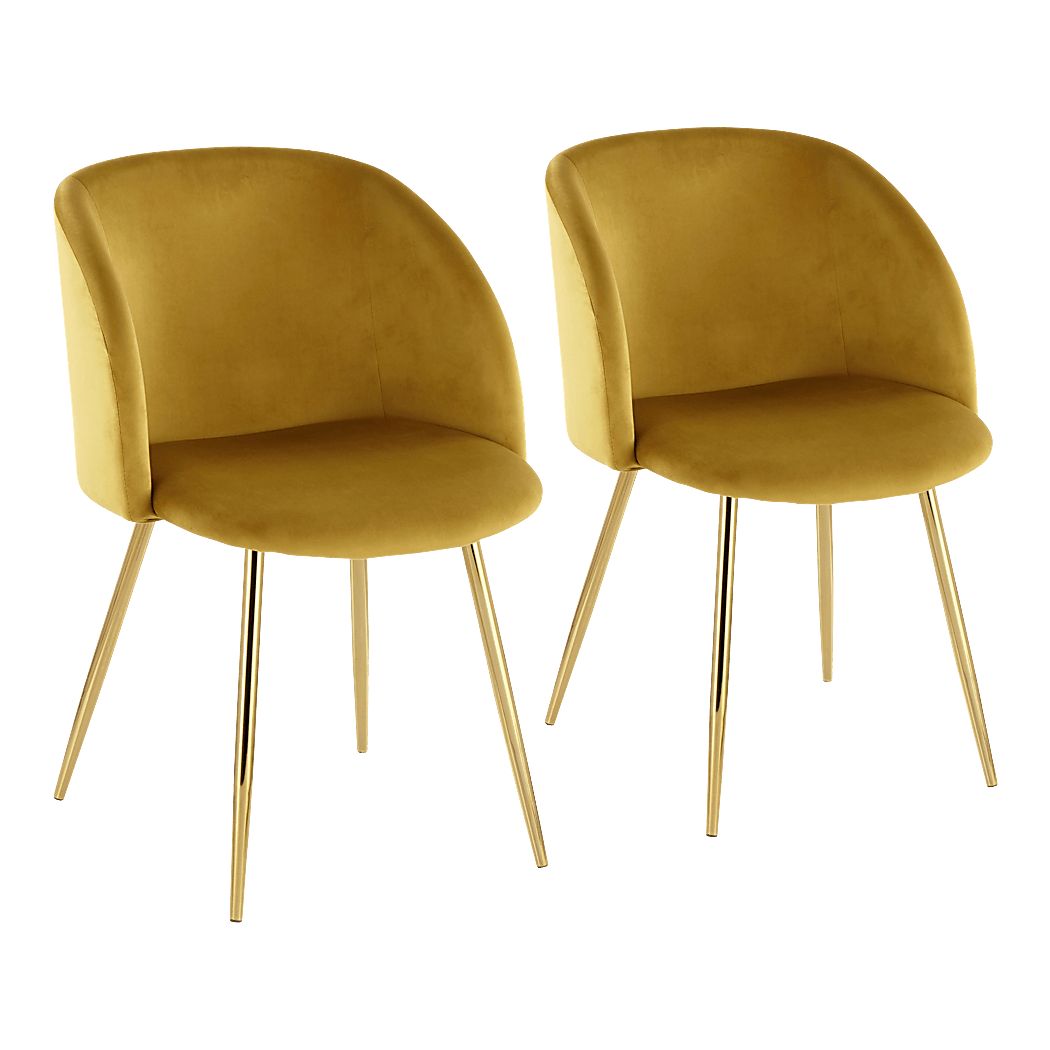 Glenburnie Yellow Side Chair, Set of 2 Rooms To Go