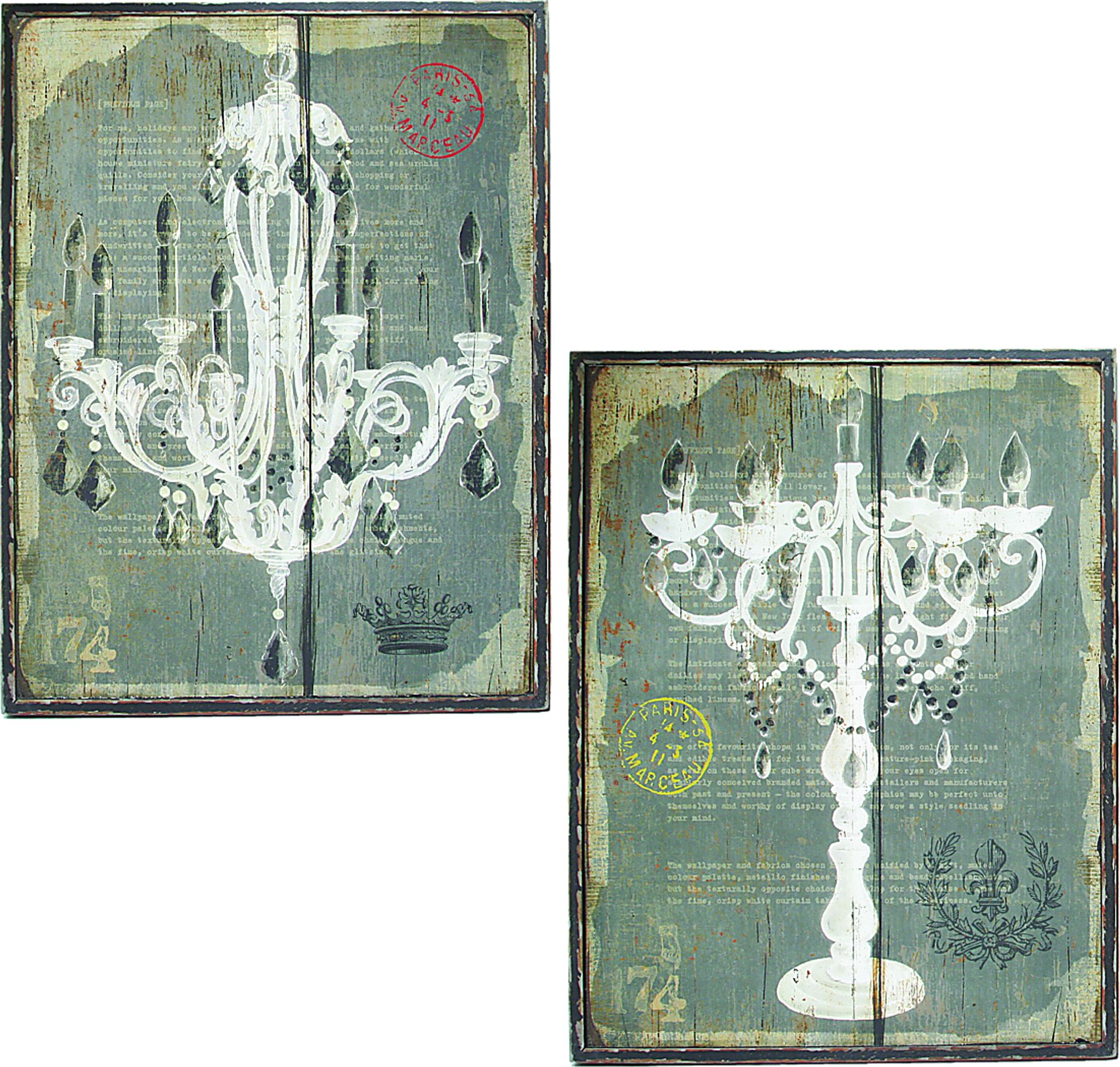 Glenda Gray Set of 2 Artwork - Image 1