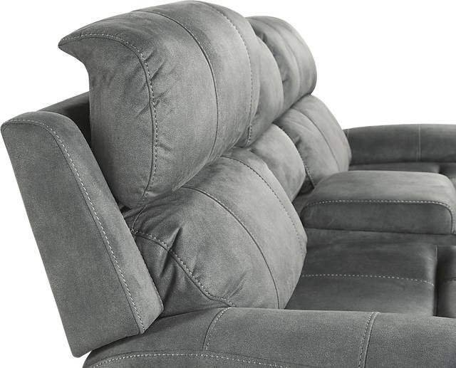 Glendale Charcoal Power Reclining Console Loveseat - Thumbnail - Image 4