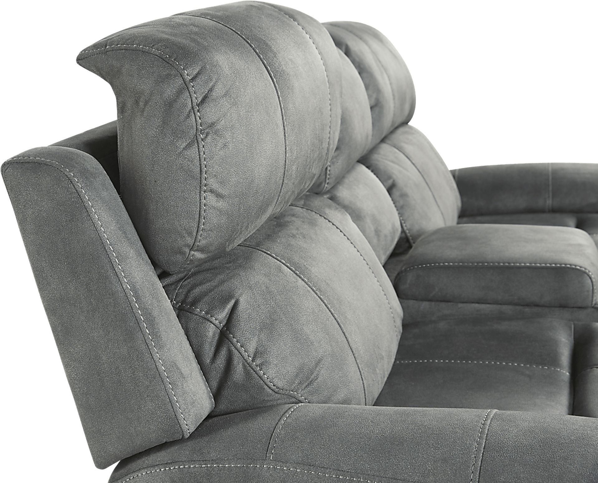 Glendale Charcoal Power Reclining Console Loveseat - Image 4