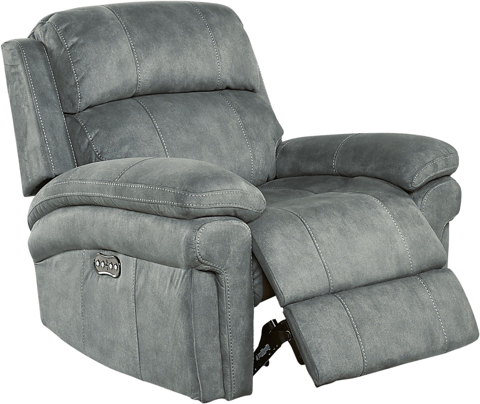 Glendale Place Charcoal 6 Pc Living Room with Reclining Sofa - Image 7