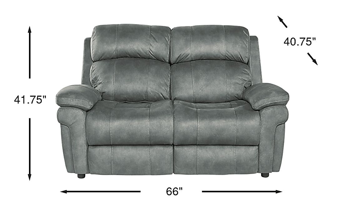 Glendale Place Charcoal Loveseat