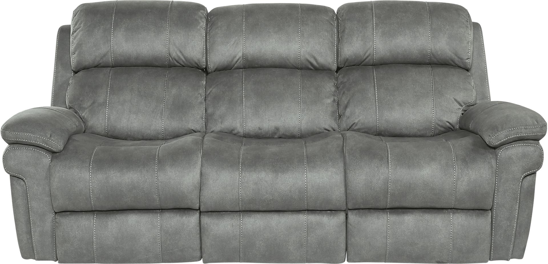 Glendale Place Charcoal 6 Pc Living Room with Reclining Sofa - Image 2