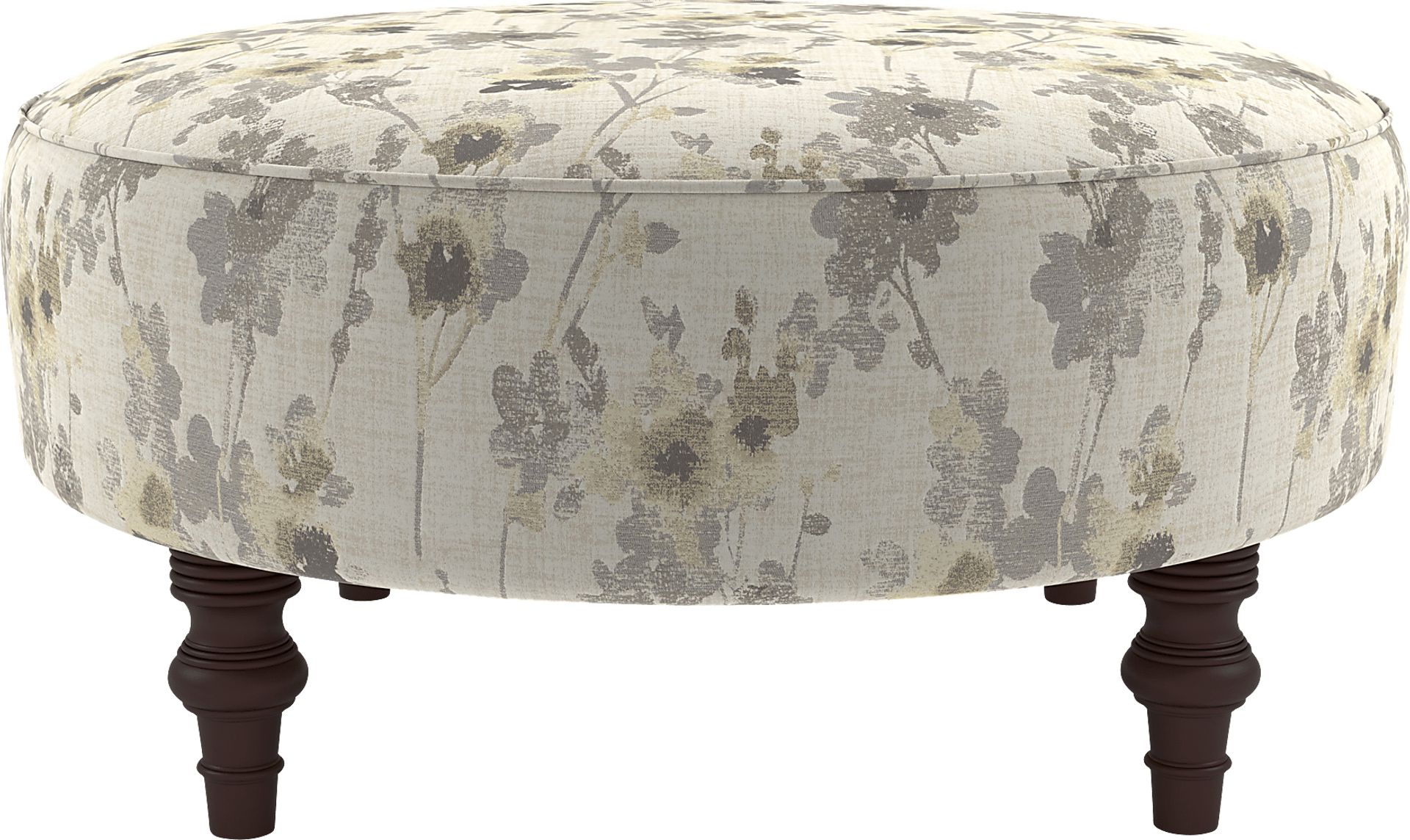 Glendmere Linen Ottoman - Image 1