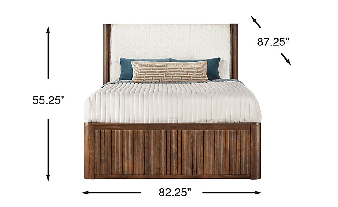 Glenfair Tobacco 3 Pc King Upholstered Bed