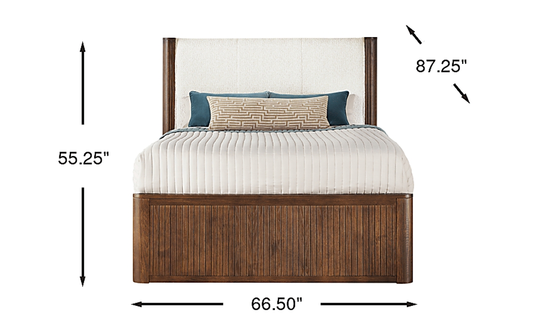 Glenfair Tobacco 3 Pc Queen Upholstered Bed