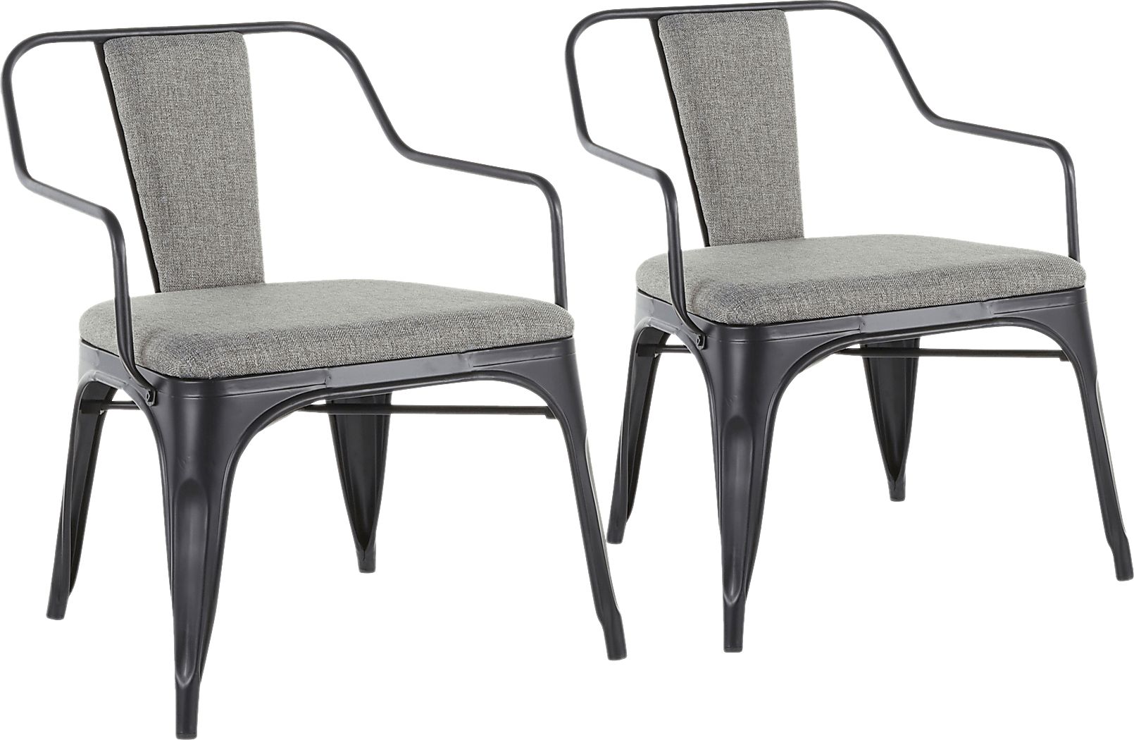 Glenfern Gray Accent Chair, Set of 2 Rooms To Go