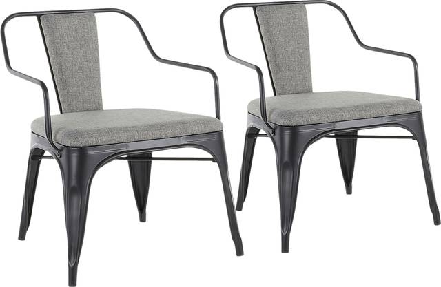 Glenfern Gray Accent Chair, Set of 2 - Thumbnail - Image 1