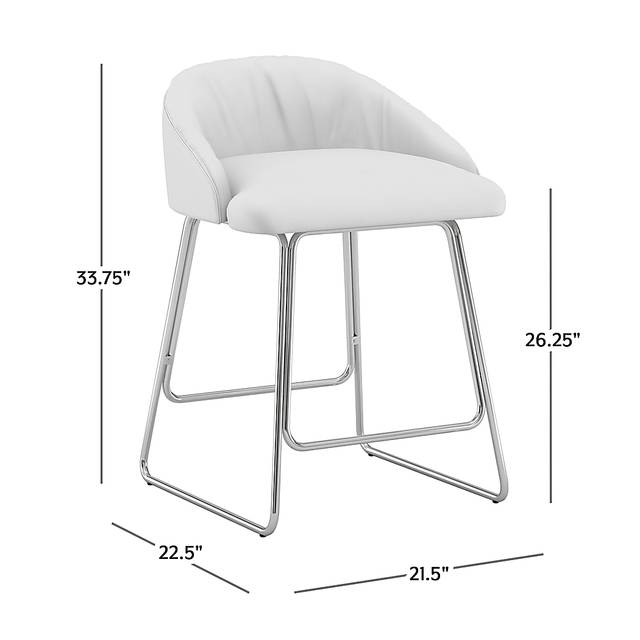 Glenfinnan White Counter Height Stool - Thumbnail - Image 11
