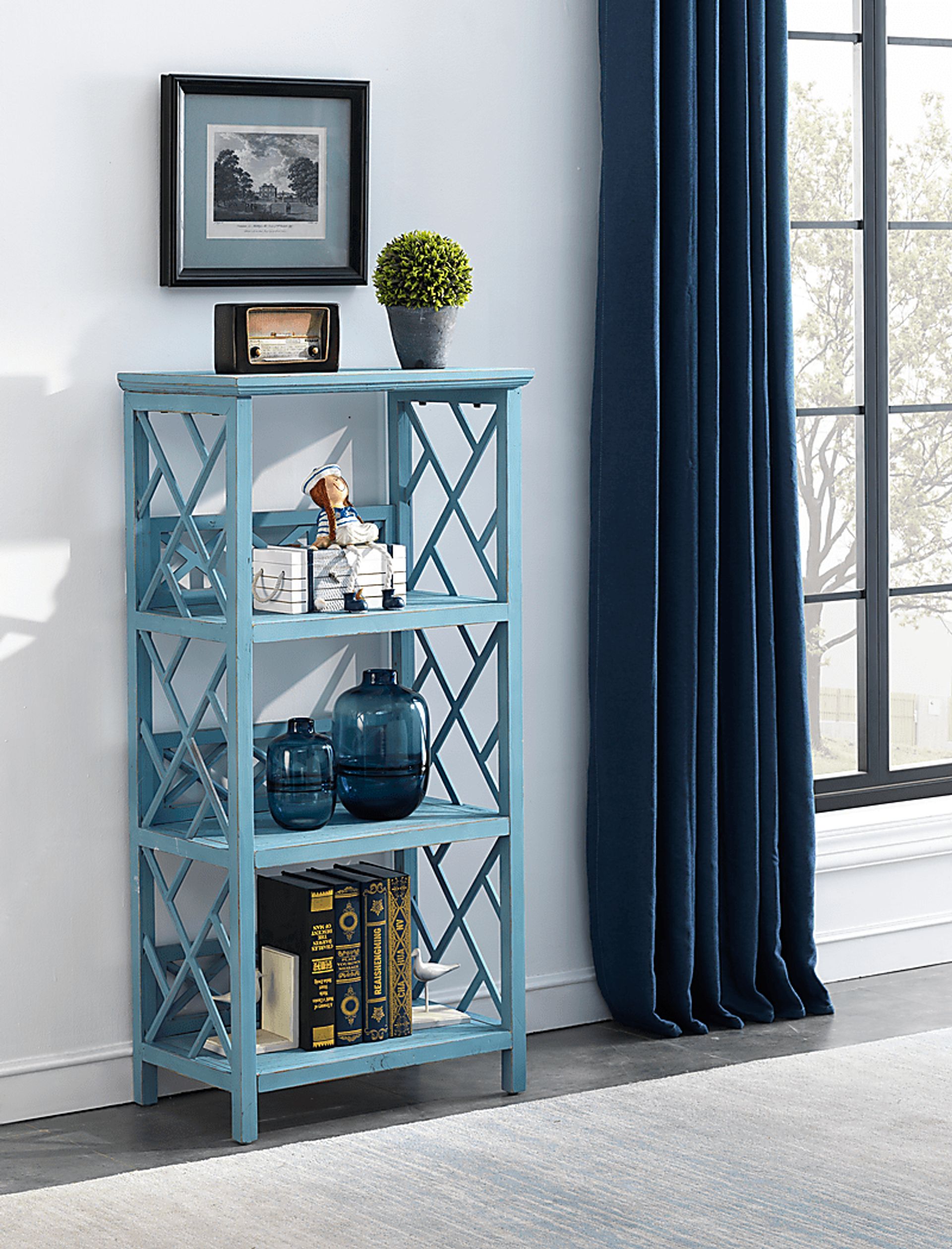 Glengarry Blue Bookcase - Image 6