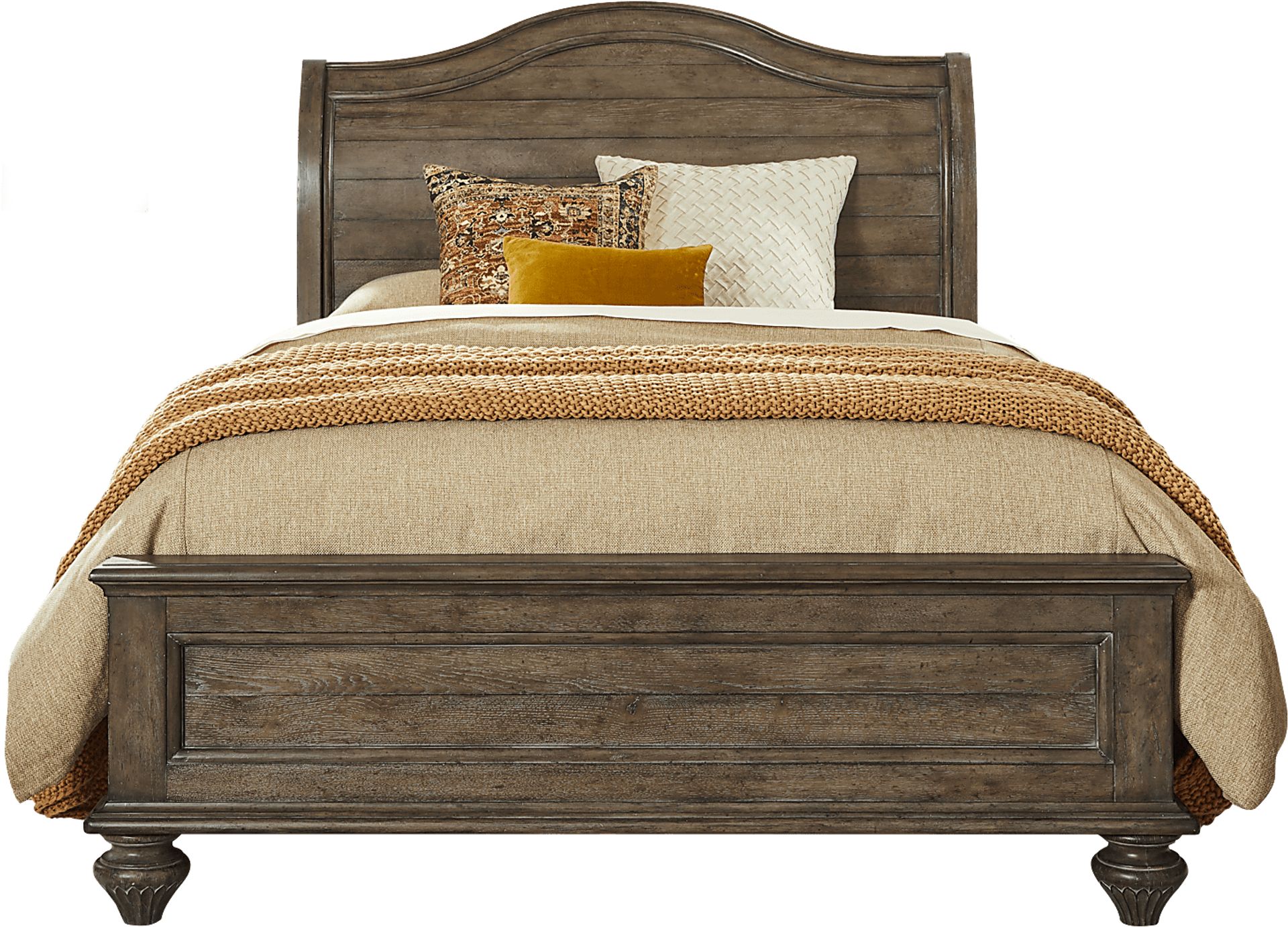 Glenira Lane Brown 7 Pc King Sleigh Bedroom - Image 2