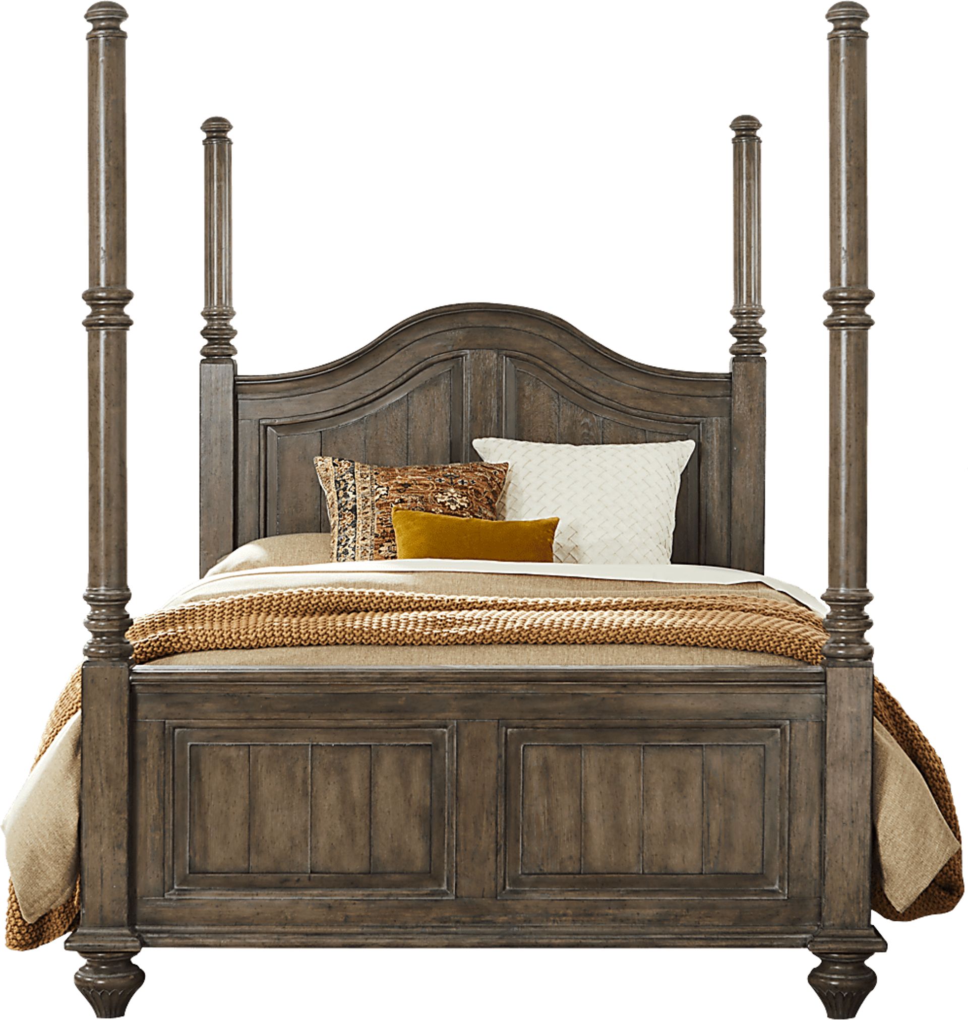 Glenira Lane Brown 5 Pc Queen Poster Bedroom - Image 2