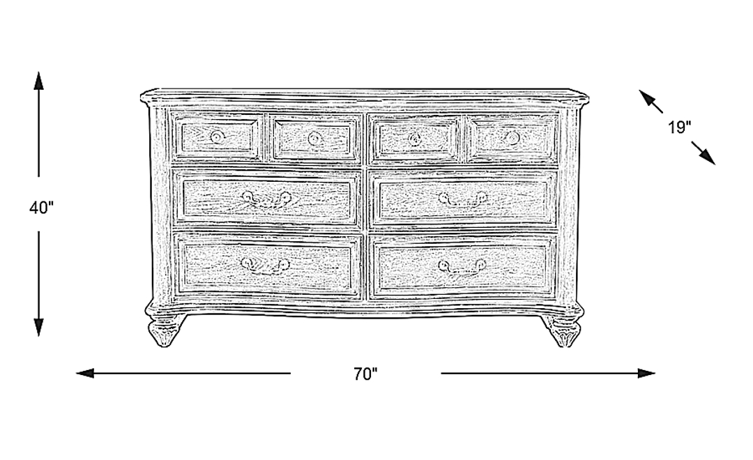 Glenira Lane Brown Dresser