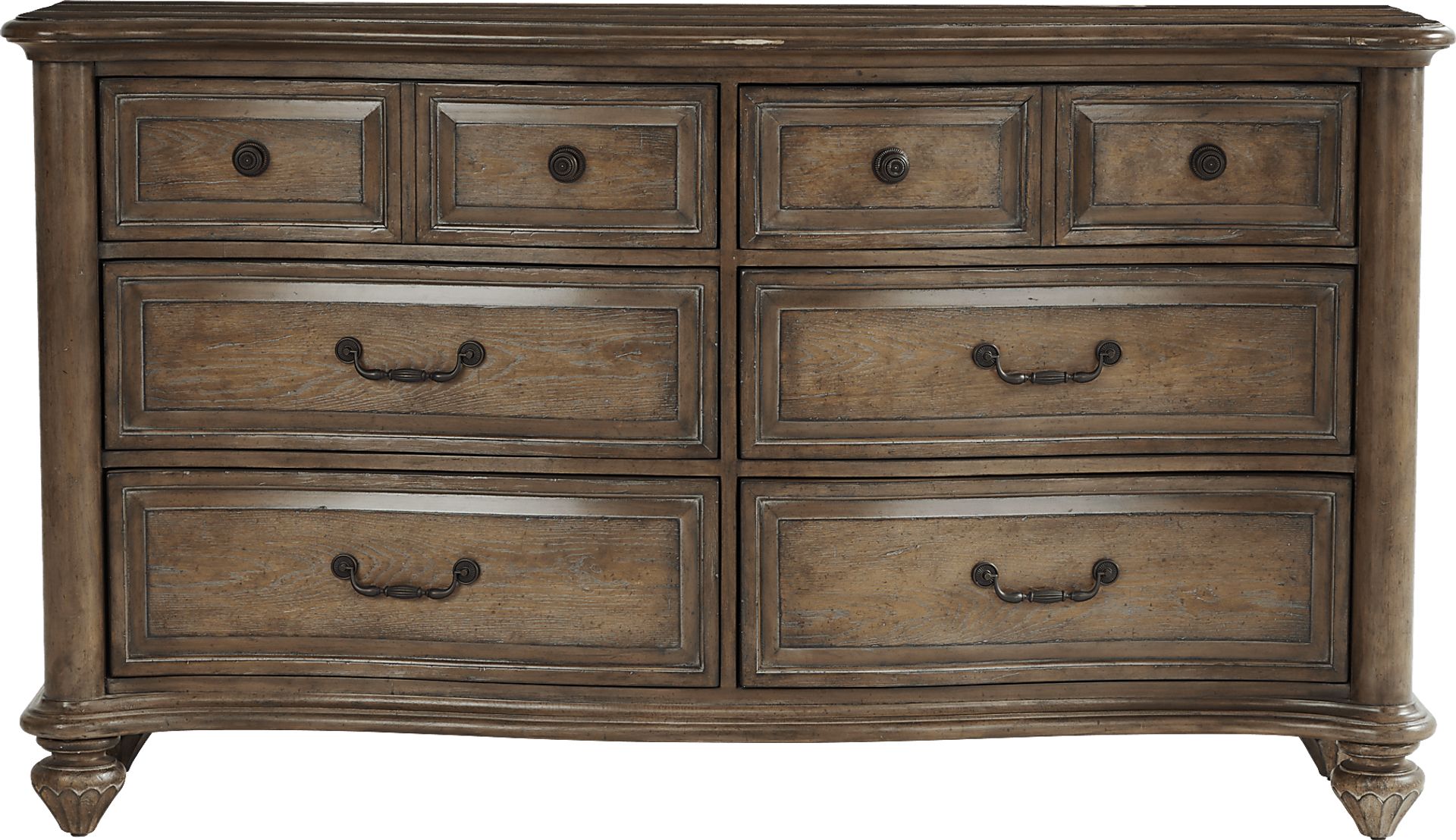 Glenira Lane Brown 7 Pc King Canopy Bedroom - Image 4