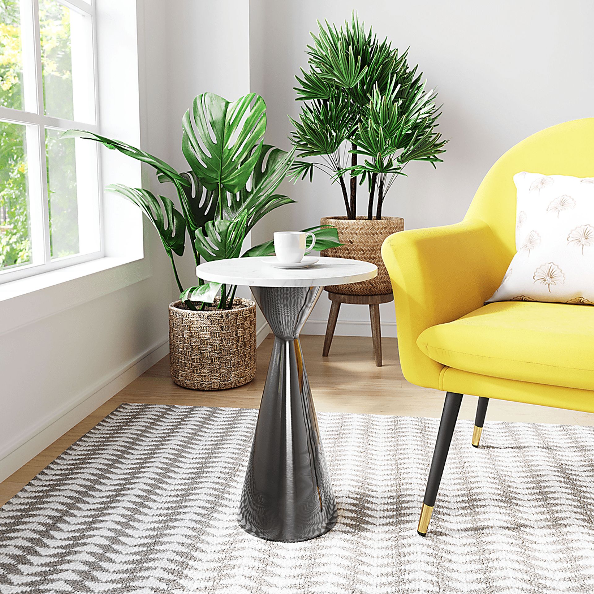 Glenkerry White End Table - Image 2