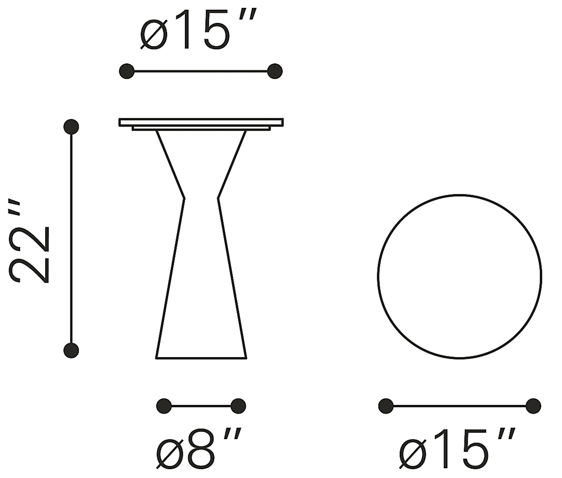 Glenkerry White End Table - Image 9