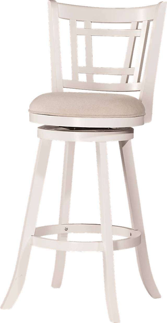 Glenloch White Swivel Counter Height Stool - Thumbnail - Image 3