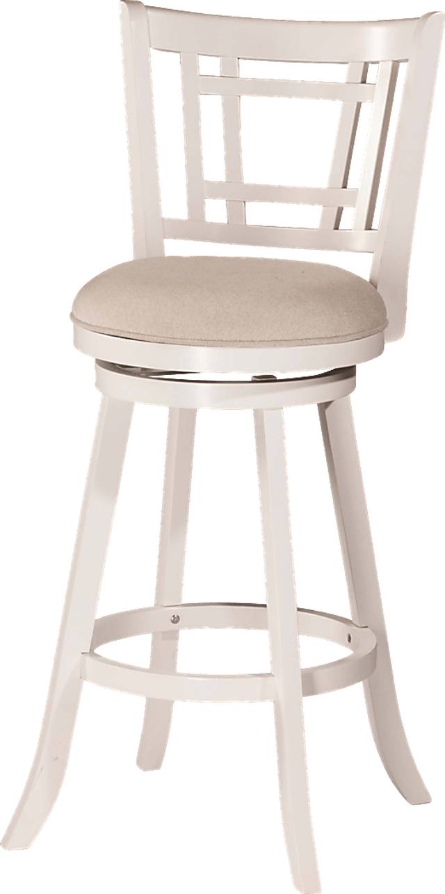 Glenloch White Swivel Counter Height Stool - Thumbnail - Image 4