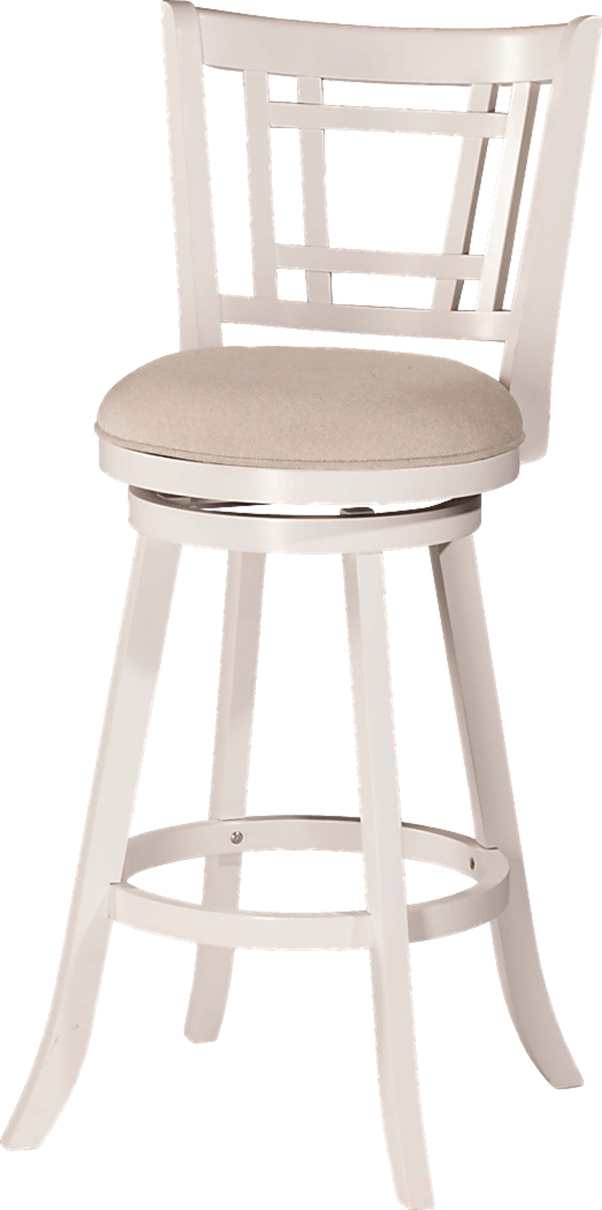 Glenloch White Swivel Counter Height Stool - Image 4