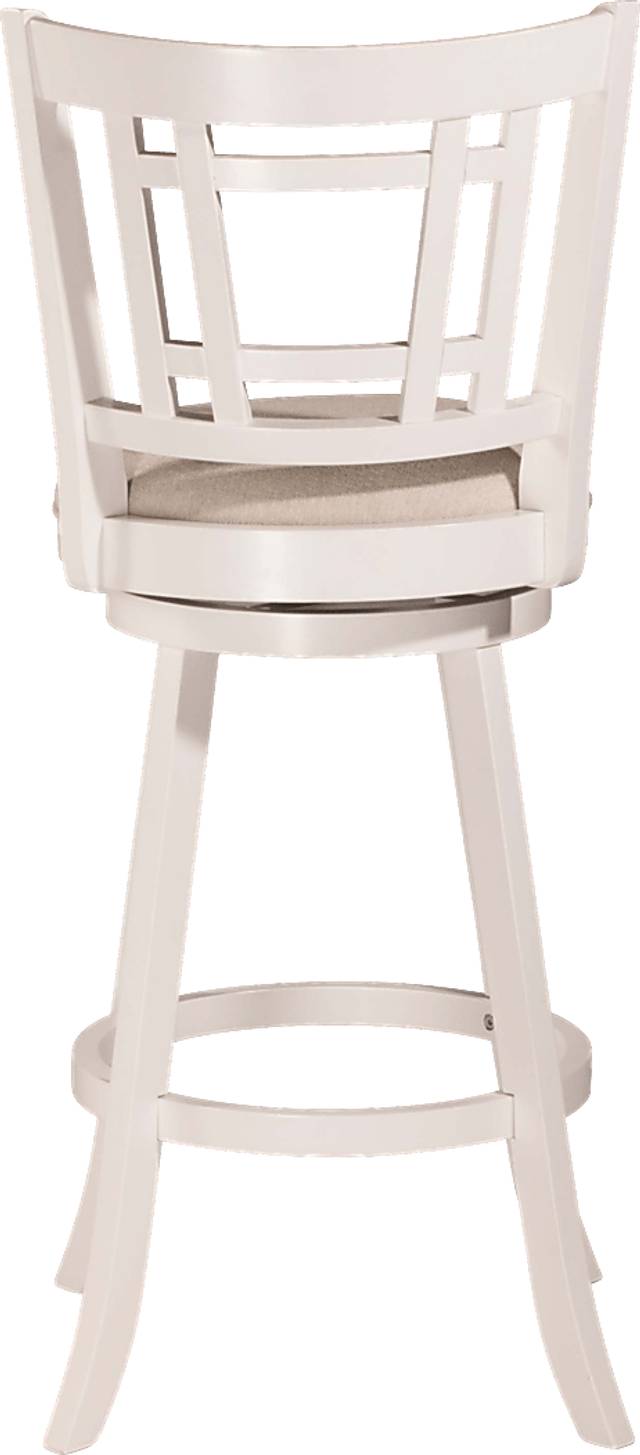 Glenloch White Swivel Counter Height Stool - Thumbnail - Image 6