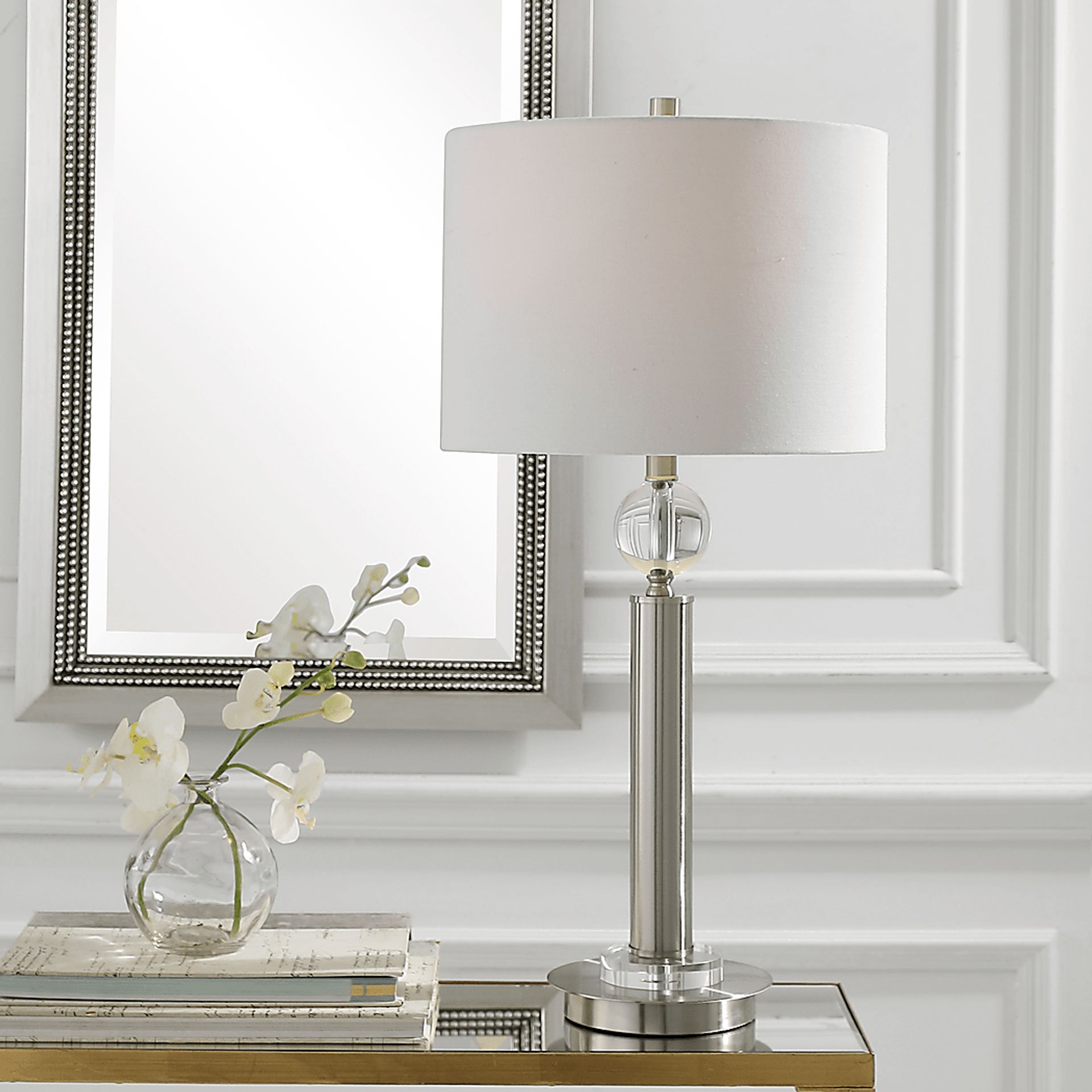 Glenmare Bay Nickel Lamp - Image 4