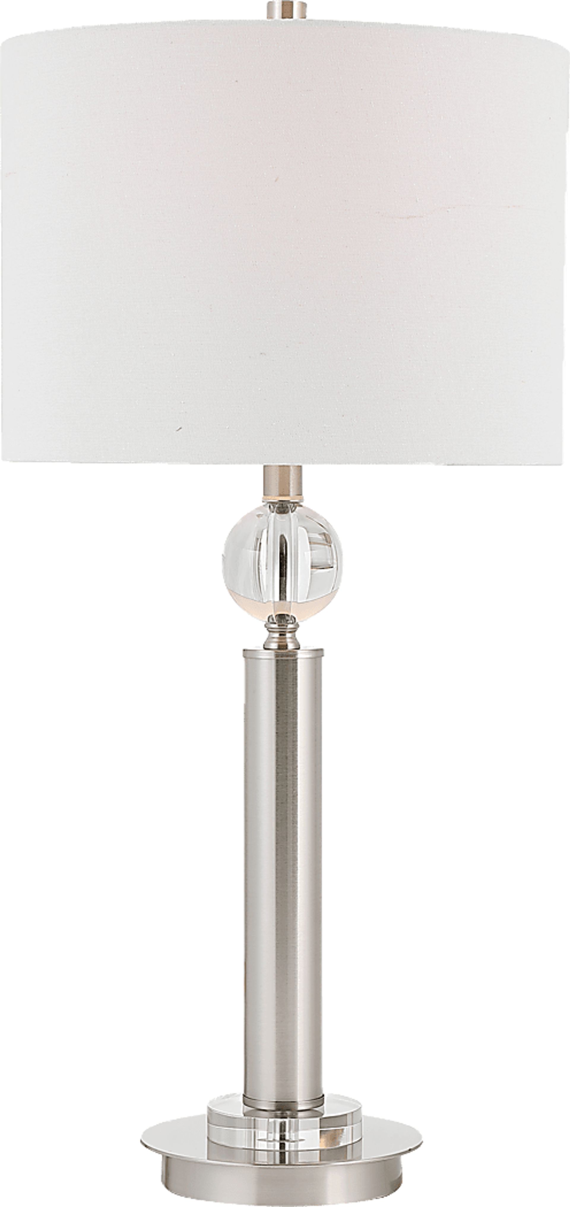 Glenmare Bay Nickel Lamp - Image 1