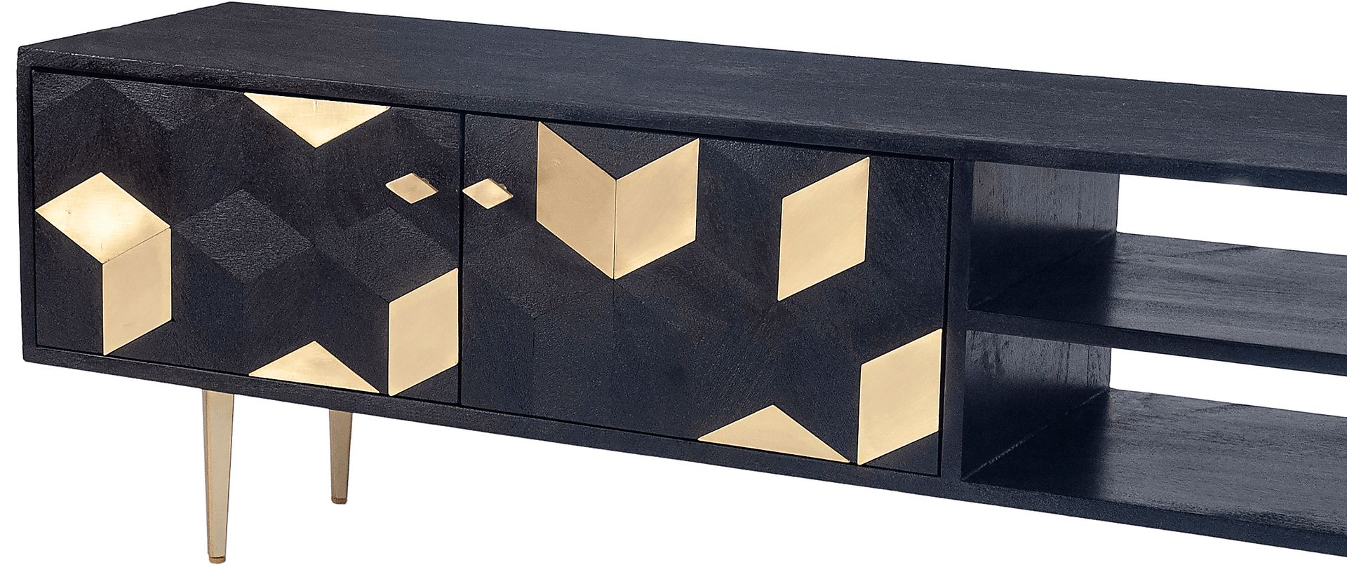 Glenmoor Black 55in. Console - Image 4