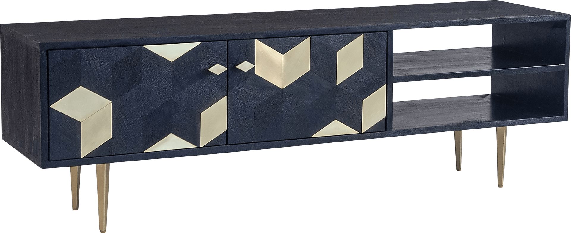 Glenmoor Black 55in. Console - Image 1
