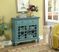 Glenna Teal Accent Cabinet